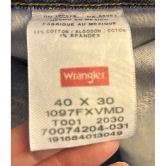 Wranger Men’s Jeans 40x30 Blue Relax Fit And Denim Pants - Picture 7 of 8